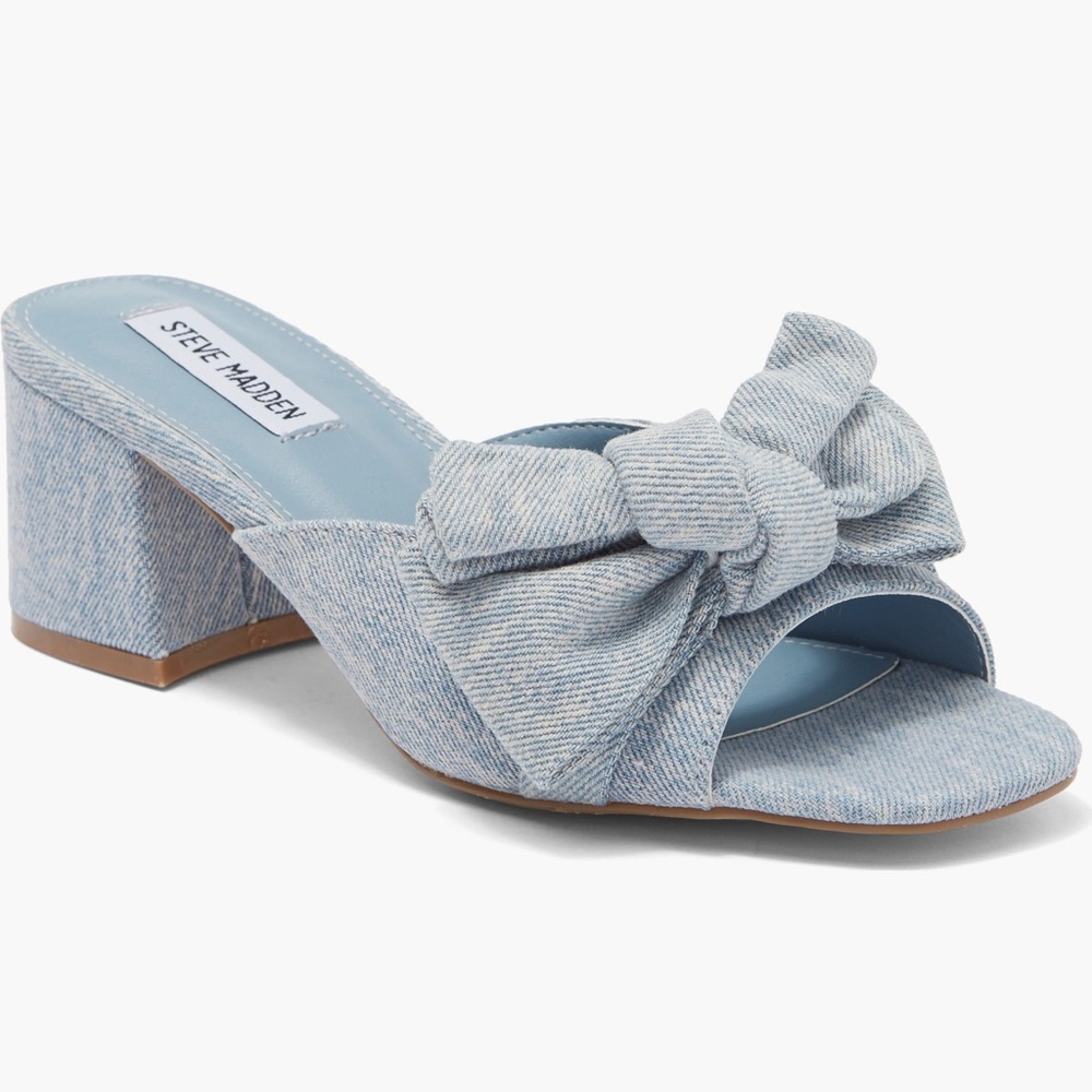 Steve Madden Blue Denim Sandals